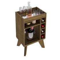 Aparador Adega Bar 4 Nichos 72x45 Cm Dri 4102 Pinho Arly