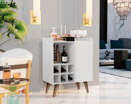 Aparador Adega Bar Buffet Glade cor Branco - Comprar Moveis Em Casa