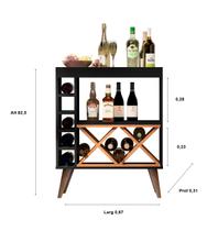 Aparador Adega Bar shandon Pés Palito madeira - Diversas Cores Aparador Adega Bar shandon Pés Palito madeira - Diversas Cores