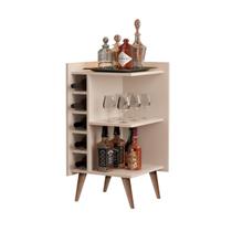 Aparador Adega Canto Pés Palito Gyn Cor Off White Comprar