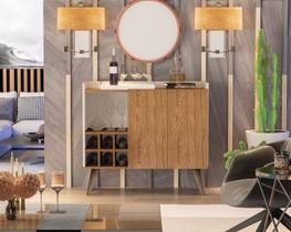 Aparador Adega Drink M Pés Palito 2 Portas Cores - A Cazza dos Moveis