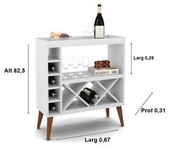 Aparador Adega Malu Ambiente Retro Pés Palito Decore Cores - JM Casa dos Moveis Aparador Adega Malu Ambiente Retro Pés Palito Decore Cores - JM Casa dos Moveis