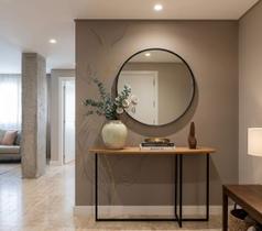 Aparador Apollo Em Aço Carbono E Tampo Mdf Naturale