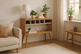 Aparador Athenas MDF 90x88x34cm Resistente Prático Aparador Athenas MDF 90x88x34cm Resistente Prático