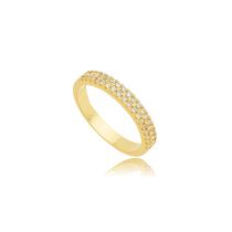 Aparador Aura Zircônias Cravejadas Ouro18k Prata925 Garantia Vitalícia