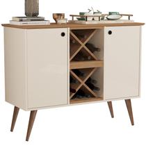 Aparador Balcão Buffet Elegance Pés Palito Retro 2 Portas Adega Cantinho do Café