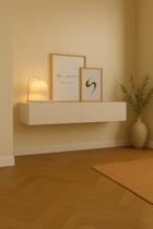 Aparador Bancada 110cm Suspenso 2Gv Em MDF Estilo Clássico Aparador Bancada 110cm Suspenso 2Gv Em MDF Estilo Clássico