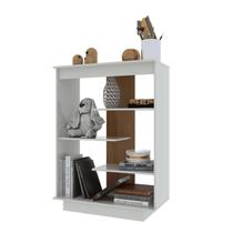 Aparador Bancada Multiuso Armário de Chão Organizador Estante Prateleira Livreiro 6210 - Offwhite/Freijó Aparador Bancada Multiuso Armário de Chão Organizador Estante Prateleira Livreiro 6210 - Offwhite/Freijó
