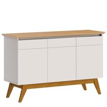 Aparador Bancada Sala de Estar Buffet Balcão Jantar Armário Cozinha Cantinho do Café Classic 3 Portas Imcal