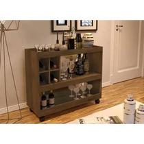 Aparador bar 4050 -1.20 cm- com adega e rodízios jb móveis Aparador bar 4050 -1.20 cm- com adega e rodízios jb móveis