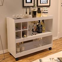 Aparador Bar 4050 Adega Com Rodízios Barzinho Luxo