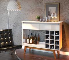 Aparador Bar com Adega 12 Nichos 2 Gavetas Classic Retrô Aparador Bar com Adega 12 Nichos 2 Gavetas Classic Retrô