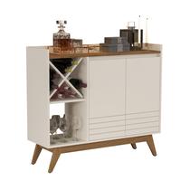 Aparador Bar Com Adega Pés Em Madeira MDP Buffet Iaris - Giga Móveis Aparador Bar Com Adega Pés Em Madeira MDP Buffet Iaris - Giga Móveis