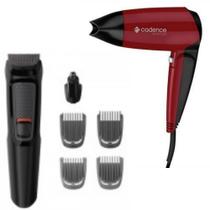 Aparador Barba Pêlos 6 Tools Philips Mg3711/15 e Secador de cabelo Beauté rouge Cadence bivolt - Philips/Cadence