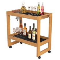 Aparador Barzinho Carrinho Multiuso Organizador Prateleiras Rodízios Orfeu