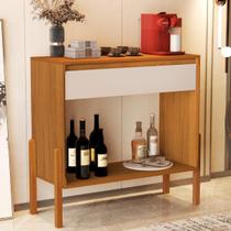 Aparador Barzinho com Gaveta Pés de Madeira Libano