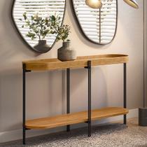 Aparador Bete 139cm no Couro Caramelo - sallar home