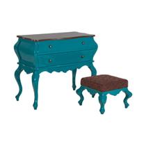 Aparador Bombê Milano 2 Gavetas com Puff - Tommy Design Aparador Bombê Milano 2 Gavetas com Puff - Tommy Design