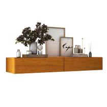 aparador buffet 2 gavetas suspenso flutuante para corredor