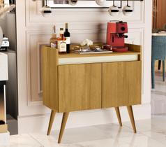 Aparador Buffet 2 Portas Luxo Madeirado / Off white - comprar moveis de casa