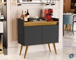 Aparador Buffet 2 Portas Luxo Plus Preto / Madeirado Comprar