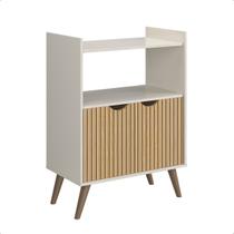 Aparador Buffet 2 Portas Ripado HD Cantinho Café Armário Multiuso Decoração Hall Entrada Cantinho Café Grécia BP Online