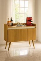 Aparador Buffet 3 Portas Canto do Café Luxo Pés Palito Cores - Comprar Moveis em Casa