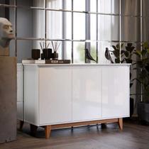 Aparador Buffet 3 Portas Design Clean com Acabamento Sofisticado e Moderno Aparador Buffet 3 Portas Design Clean com Acabamento Sofisticado e Moderno
