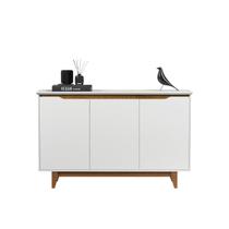 Aparador Buffet 3 Portas Moderno Mdf/mdp Multiuso Retro Top