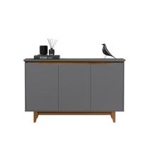 Aparador Buffet 3 Portas Moderno Mdf/mdp Multiuso Retro Top