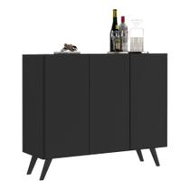 Aparador Buffet 3 Portas Multimóveis V1009 Preto