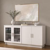 Aparador Buffet 4 Portas 8604 Sala de Jantar Branco Aparador Buffet 4 Portas 8604 Sala de Jantar Branco