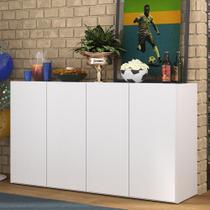 Aparador Buffet 4 Portas Alemanha Br3555 Branco