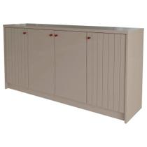 Aparador buffet 4 portas Cimol Off White - 100% MDF