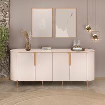 Aparador Buffet 4 Portas com Pés Cleo DJ Móveis Aparador Buffet 4 Portas com Pés Cleo DJ Móveis