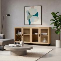 Aparador Buffet 4 portas de vidro Ditália R-638