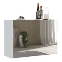 Aparador Buffet 4 Portas Suspenso Vegas V3596 Branco Branco