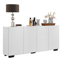 Aparador Buffet 4 Portas Veneza Multimóveis Branco/preto Aparador Buffet 4 Portas Veneza Multimóveis Branco/preto