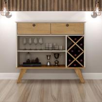 Aparador Buffet Adega Alice 0,91m 2 Gavetas Valdemóveis - VALDEMOVEIS
