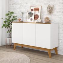 Aparador Buffet Ares 3 Portas Lux - Branco Aparador Buffet Ares 3 Portas Lux - Branco