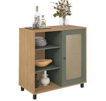Aparador Buffet Artely Charlotte Carvalho/Menta Palha
