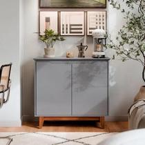 Aparador buffet balcão 2 com gaveta portas Estoril cinza Aparador buffet balcão 2 com gaveta portas Estoril cinza