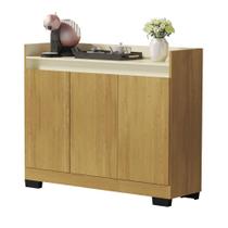 Aparador Buffet Balcão Real 3 Portas escritório cozinha sala cantinho do café MEL PEROLA