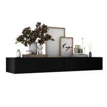 aparador buffet bancada suspenso flutuante 1,10m design luxo