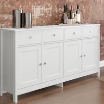 Aparador Buffet Bar 4 Portas 4 Gavetas 154cm x 78,8cm Dalila Branco Aparador Buffet Bar 4 Portas 4 Gavetas 154cm x 78,8cm Dalila Branco