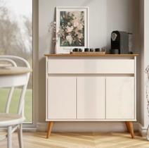 Aparador Buffet Bar Cantinho do Café Retrô Zeus Com Pés em Madeira Varias cores