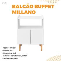 Aparador Buffet Cantinho Cafe Retro Mesa Madeira 58X85Cm - Utility