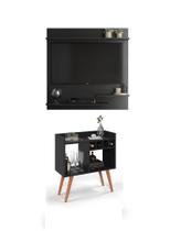 Aparador Buffet Cantinho do Café Adega Rubi Painel 32 Madri Cor Preto