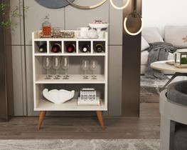 Aparador Buffet Cantinho do Café Intense Com Adega 5 Garrafas Retrô Aparador Buffet Cantinho do Café Intense Com Adega 5 Garrafas Retrô