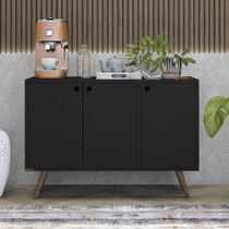 Aparador Buffet Cantinho do café Luxo 3 Portas Sala Cozinha Móveis Bonatto